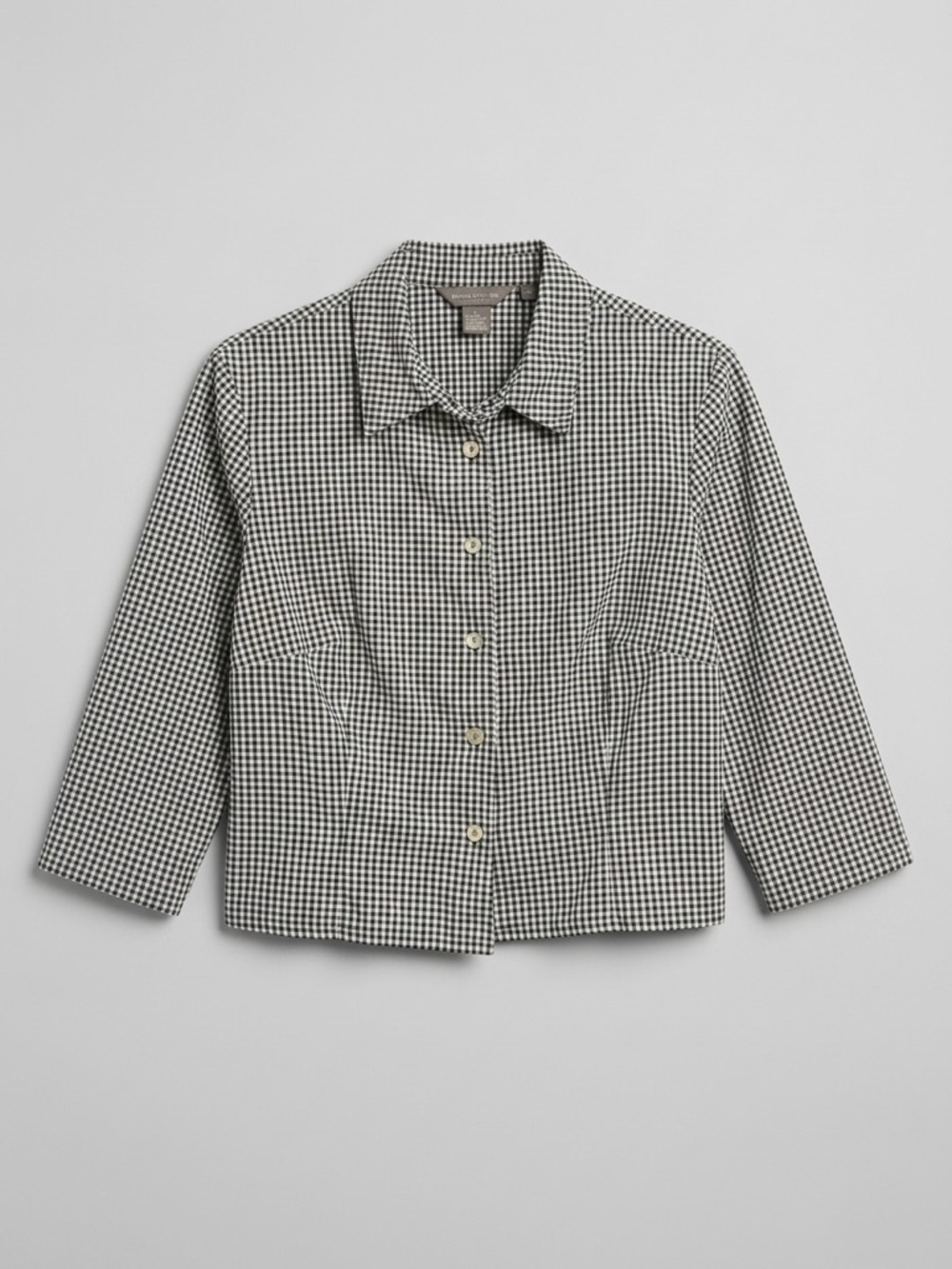 Vintage Jamais Sans Toi Gingham Blouse